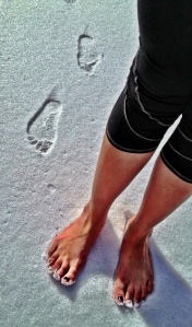 snow feet